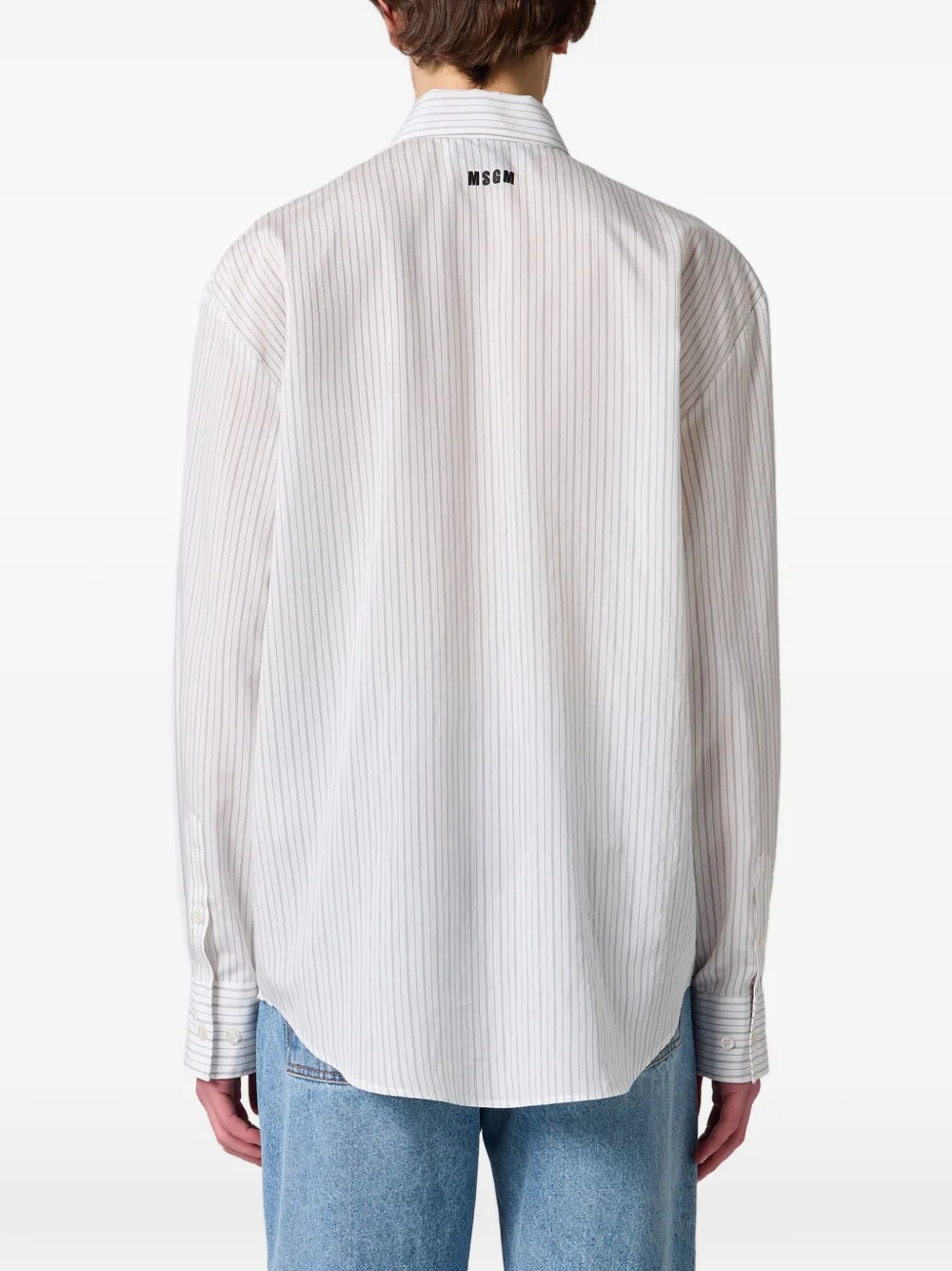 MSGM Gestreept overhemd Wit