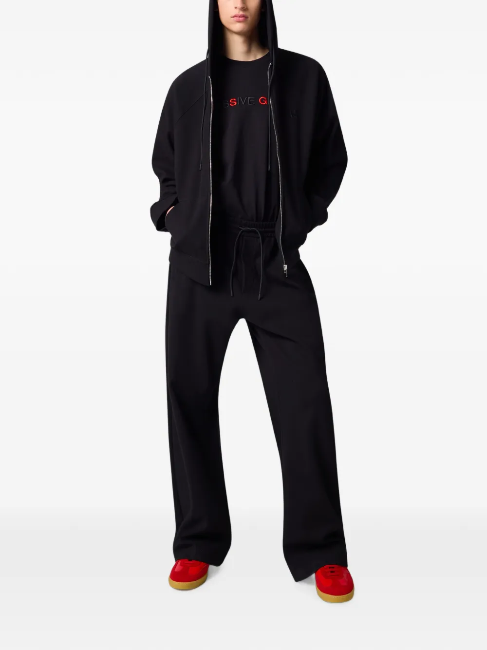 MSGM Hoodie met logopatch Zwart