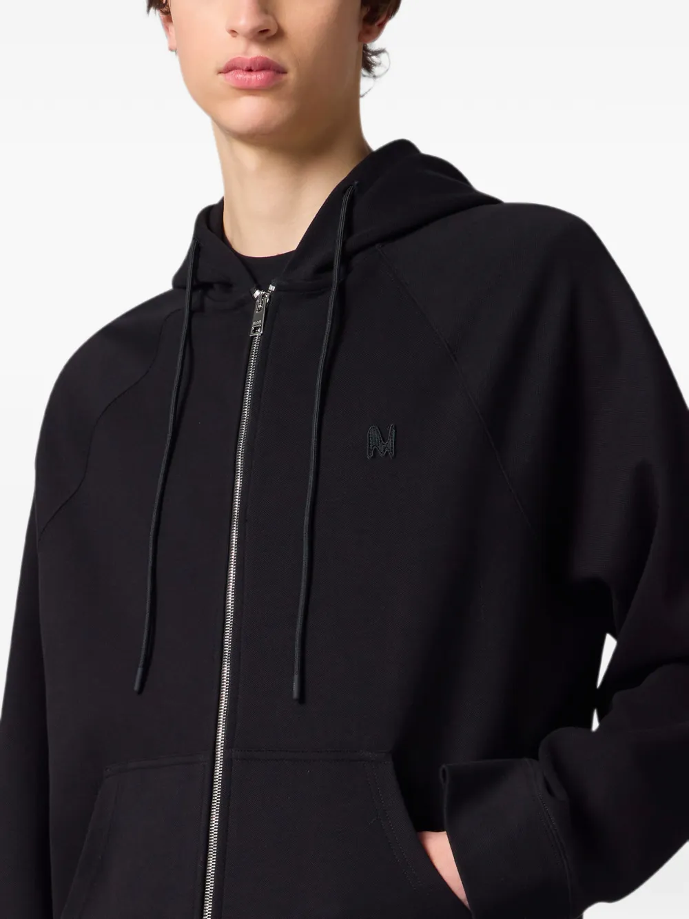 MSGM Hoodie met logopatch Zwart