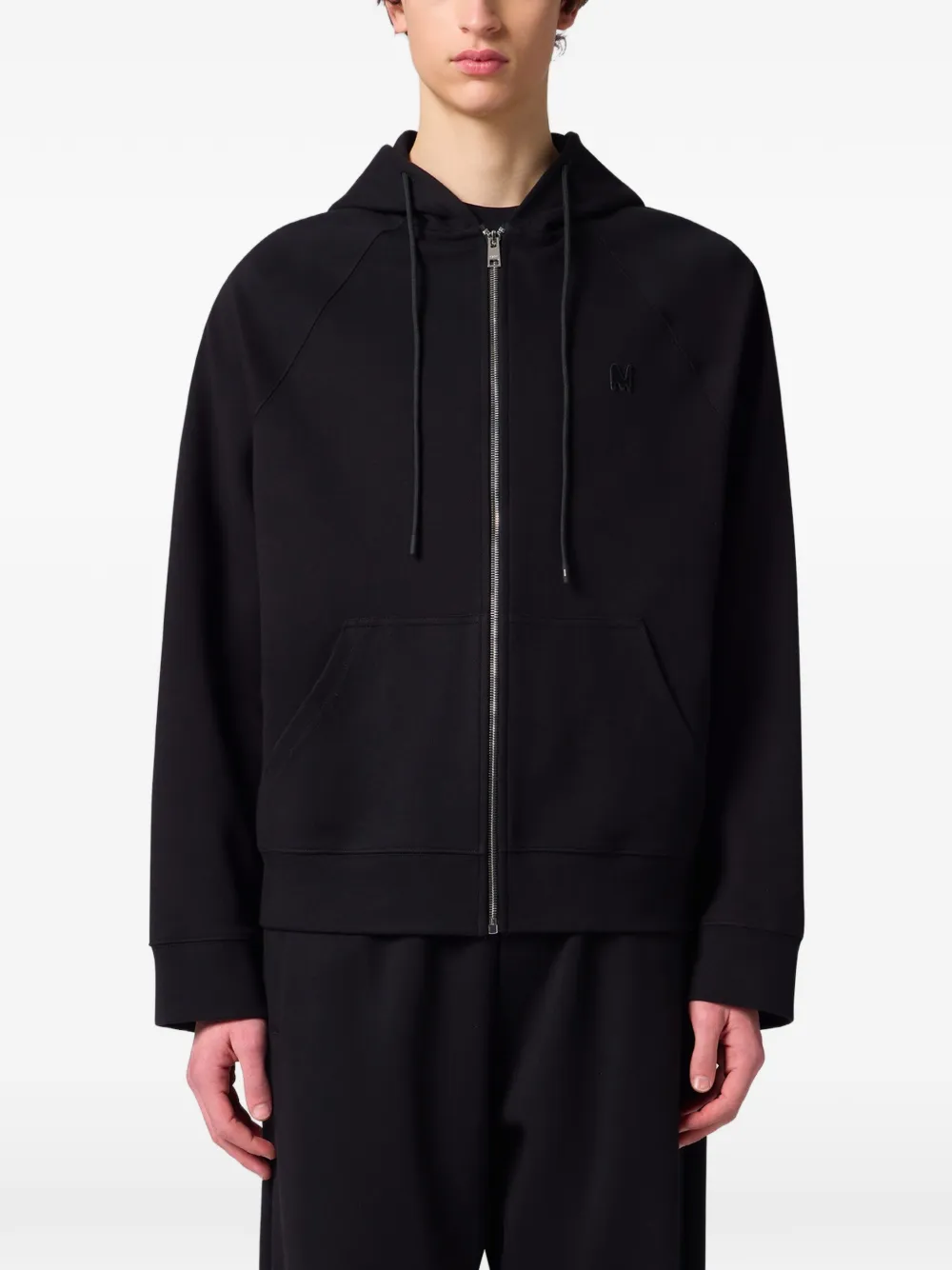 MSGM Hoodie met logopatch Zwart