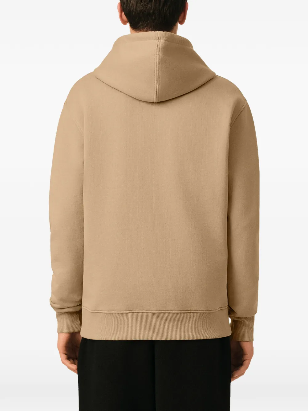 AMI Paris Katoenen hoodie met Ami de Coeur Beige