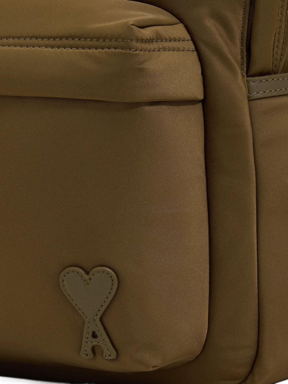 AMI Paris Marcel nylon rugzak Groen