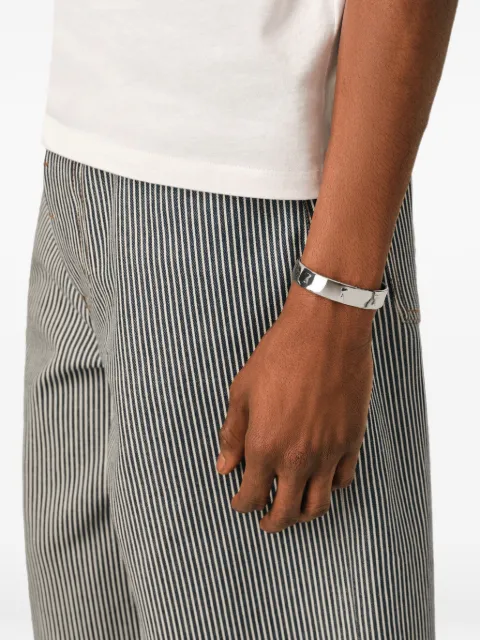 AMI Paris pulsera de latón con Ami de Coeur martillado