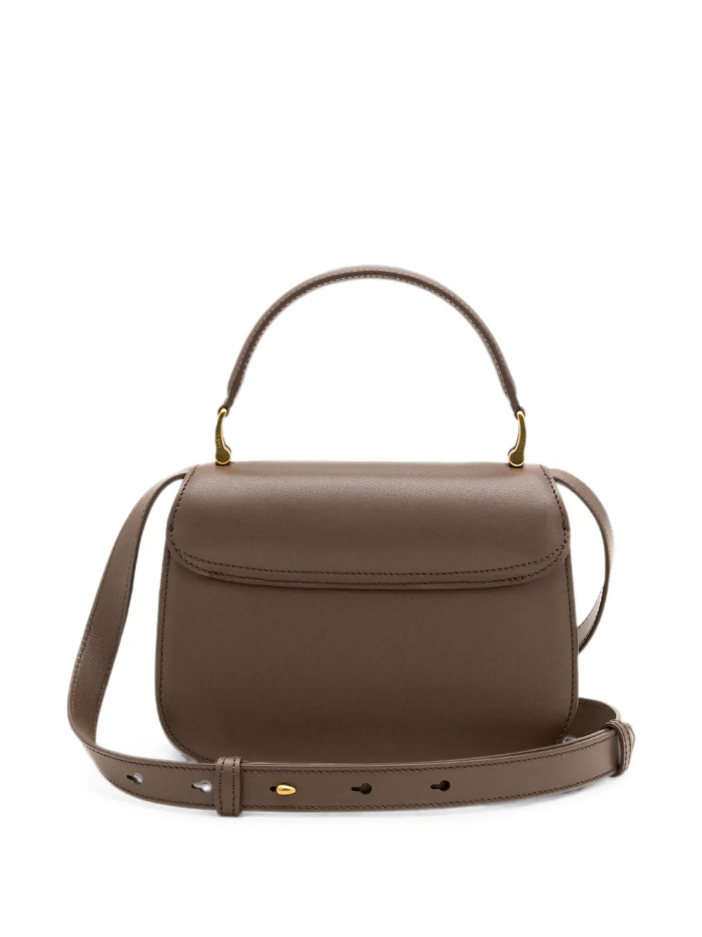 AMI Paris Leren Paris tas Bruin