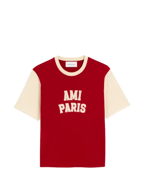 AMI Paris playera de algodón con bordado Ami Paris