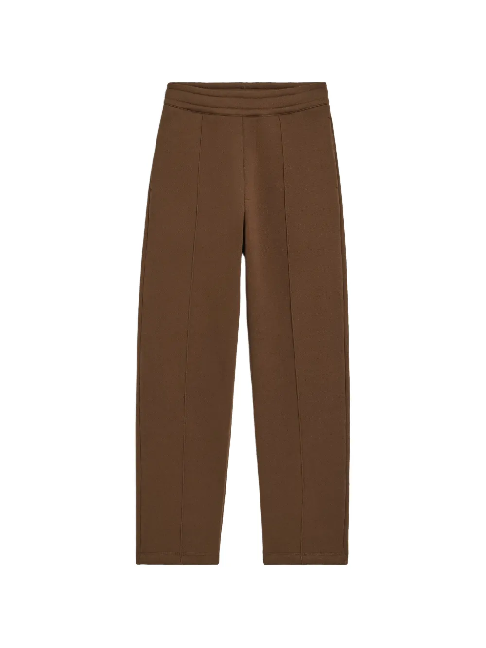 AMI Paris Pantaloni sportivi in cotone con dettaglio Ami de Coeur goffrato - Marrone