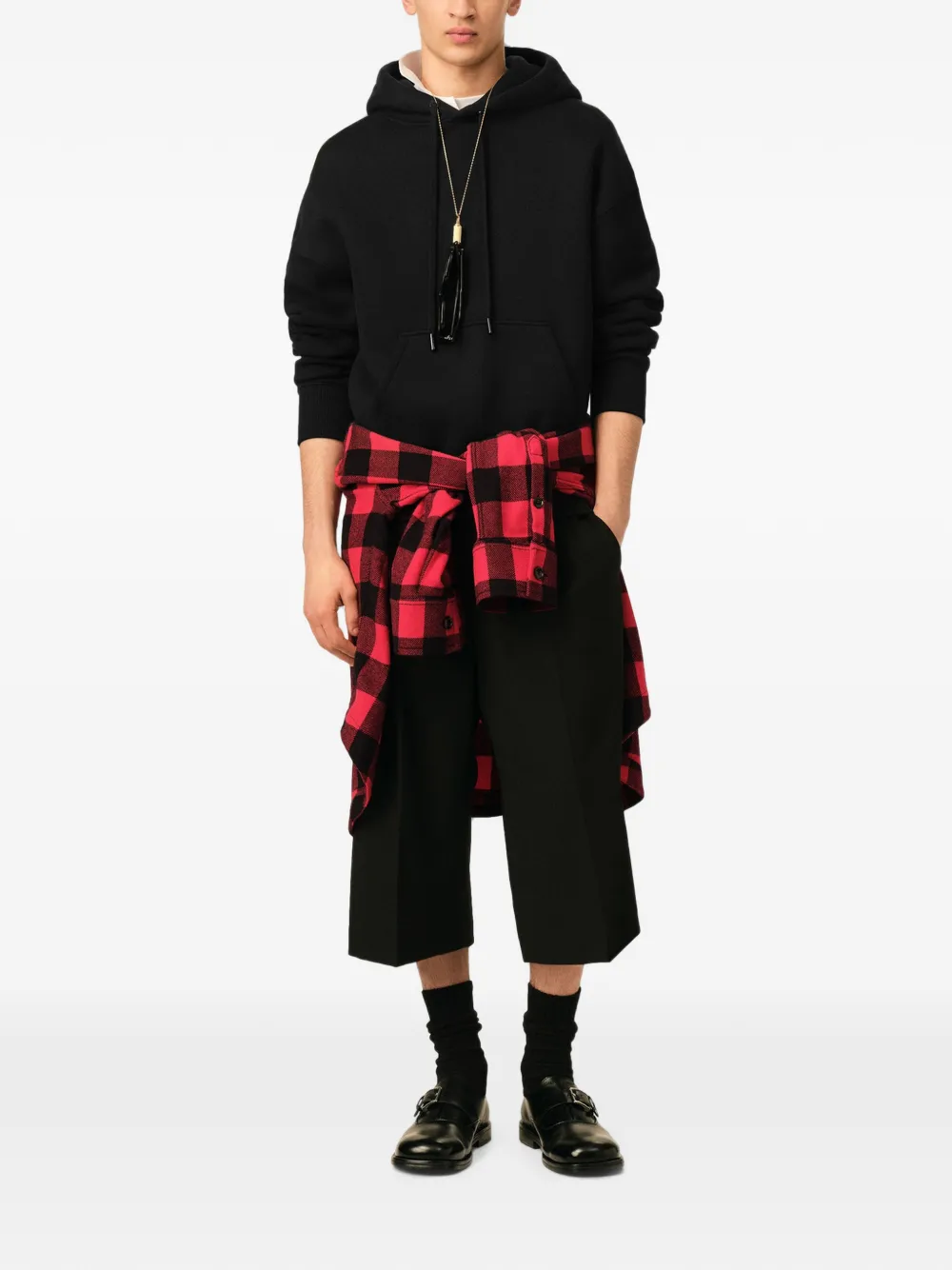 AMI Paris Katoenen hoodie met Ami de Coeur-reliëf Zwart