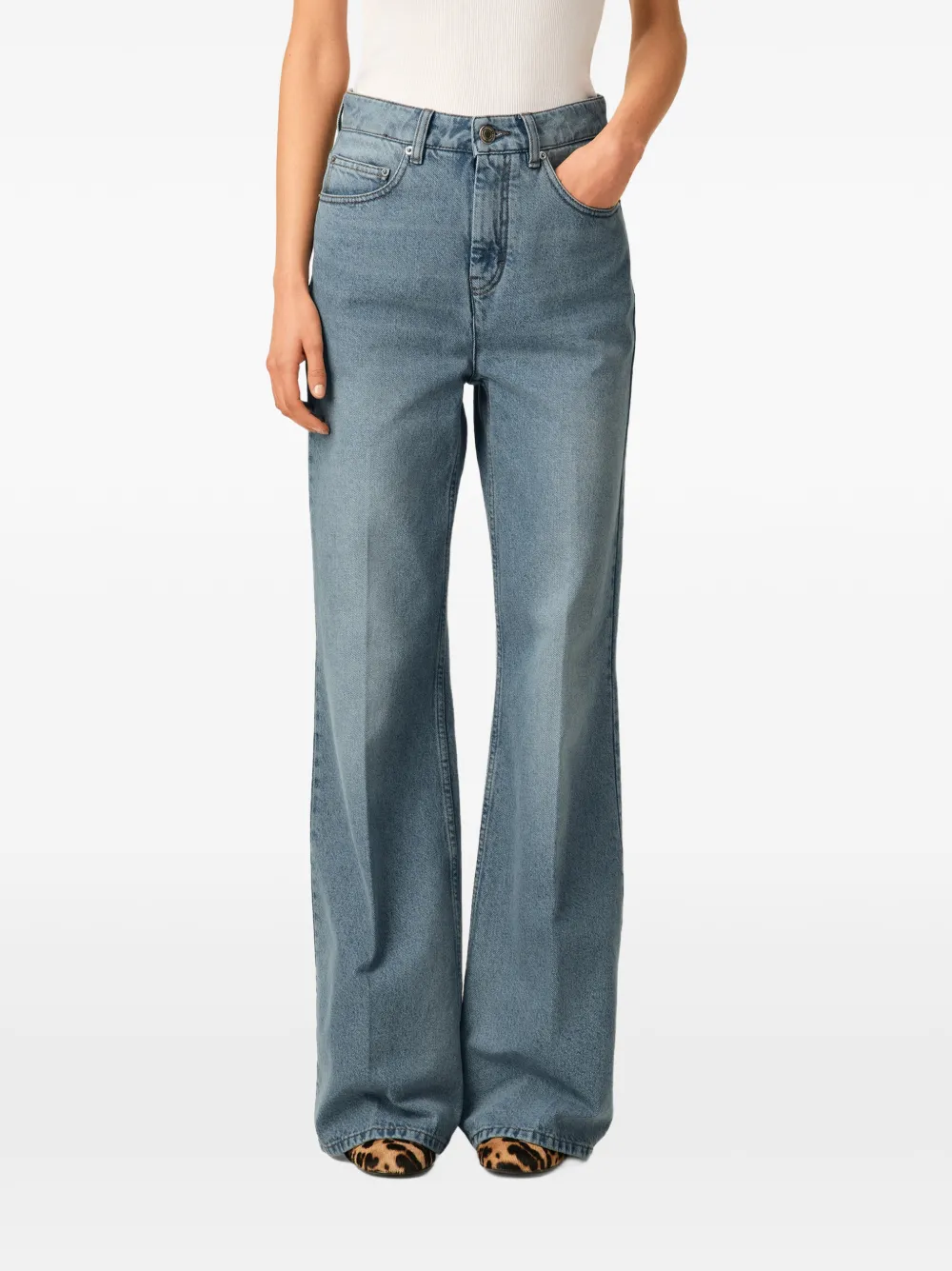 AMI Paris Flared jeans Blauw