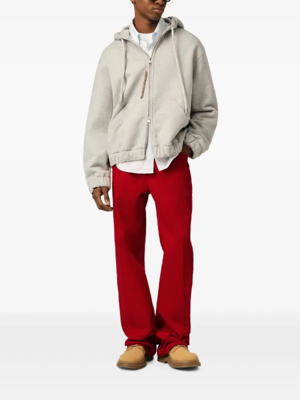 AMI Paris ラージフィット ジーンズ | レッド | FARFETCH JP