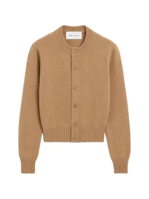 AMI Paris Ami De Coeur Cardigan | Brown | FARFETCH