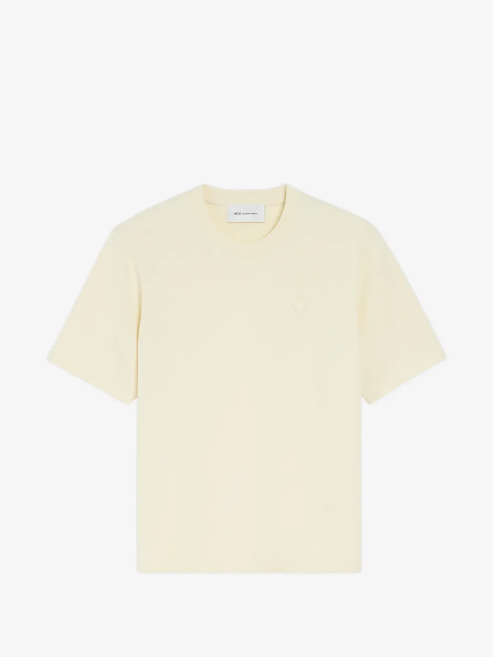 AMI Paris Ami de Coeur T-shirt | Neutrals | Image 1