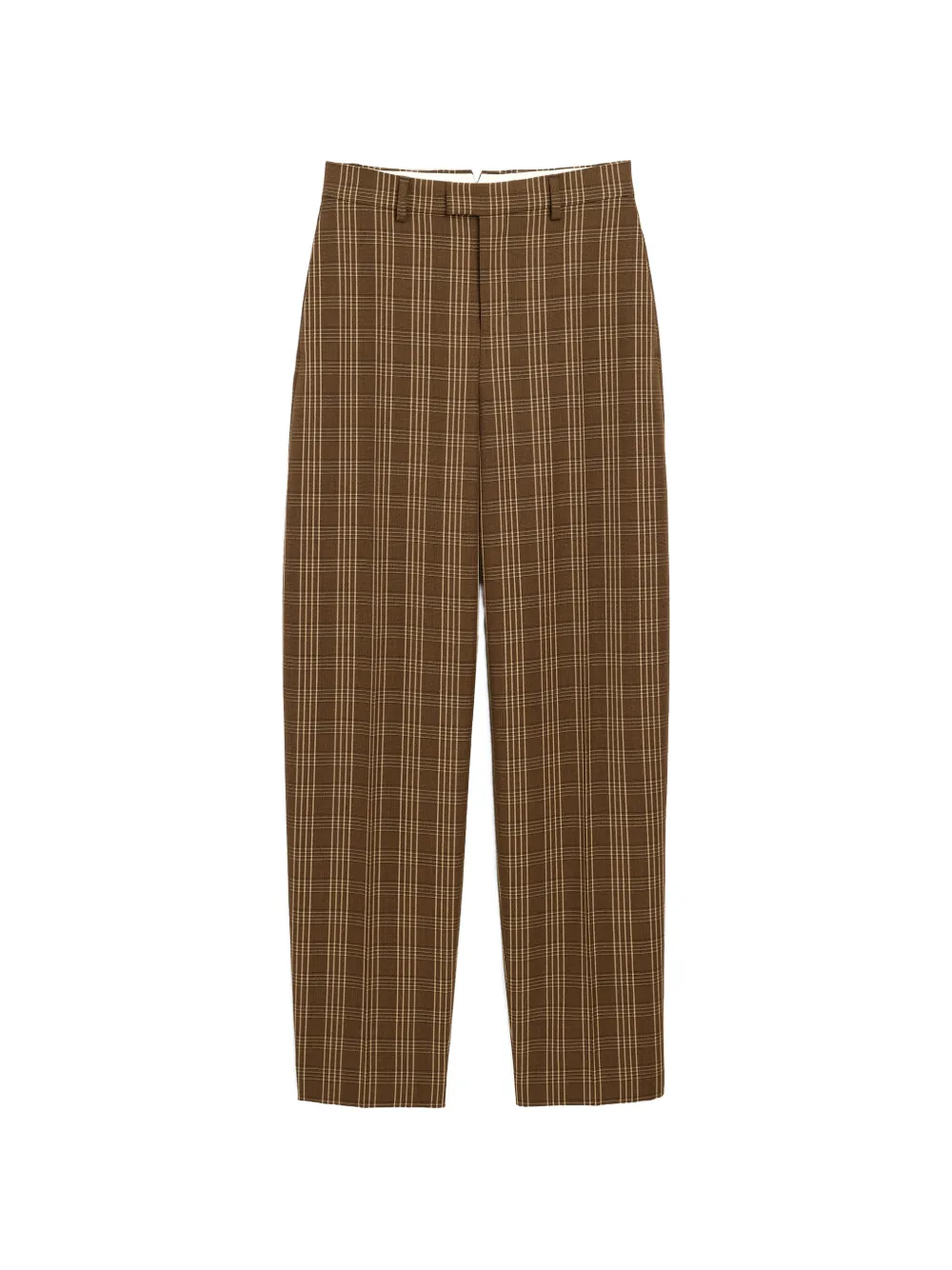 AMI Paris pantalon en laine à carreaux - Marron AMI Paris pantalon en laine à carreaux - Marron