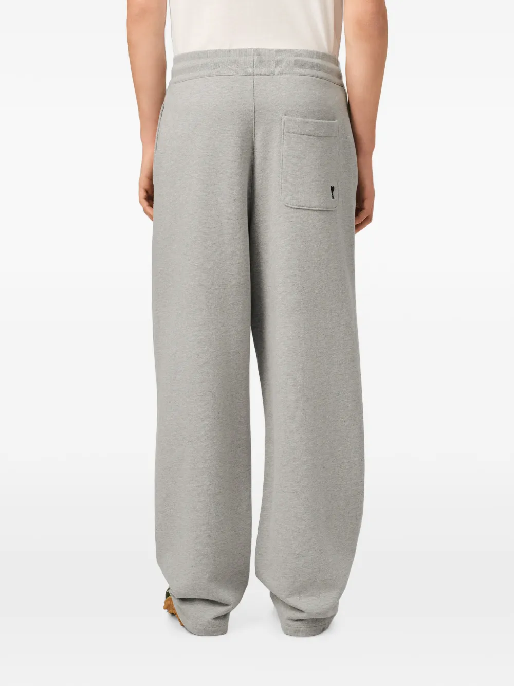 AMI Paris Katoenen trainingsbroek met Ami de Coeur Grijs