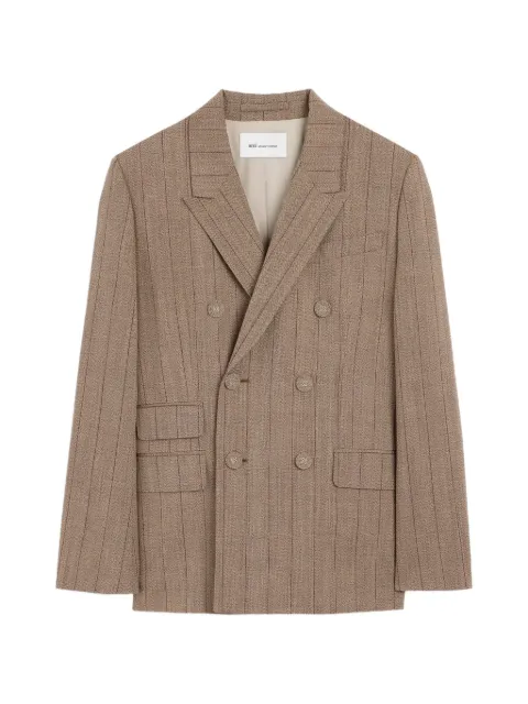 AMI Paris blazer con doble botonadura y motivo de rayas