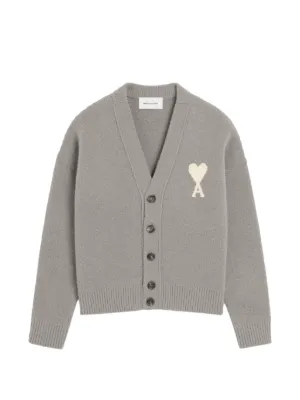 AMI Paris Ami De Coeur カーディガン | グレー | FARFETCH JP
