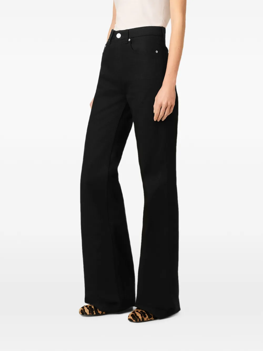AMI Paris Flared jeans Zwart