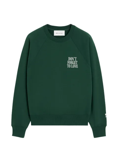 AMI Paris cotton Don't forget to love sweatshirt