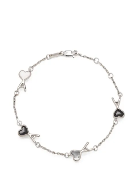AMI Paris brass bracelet with hammered Ami de Coeur