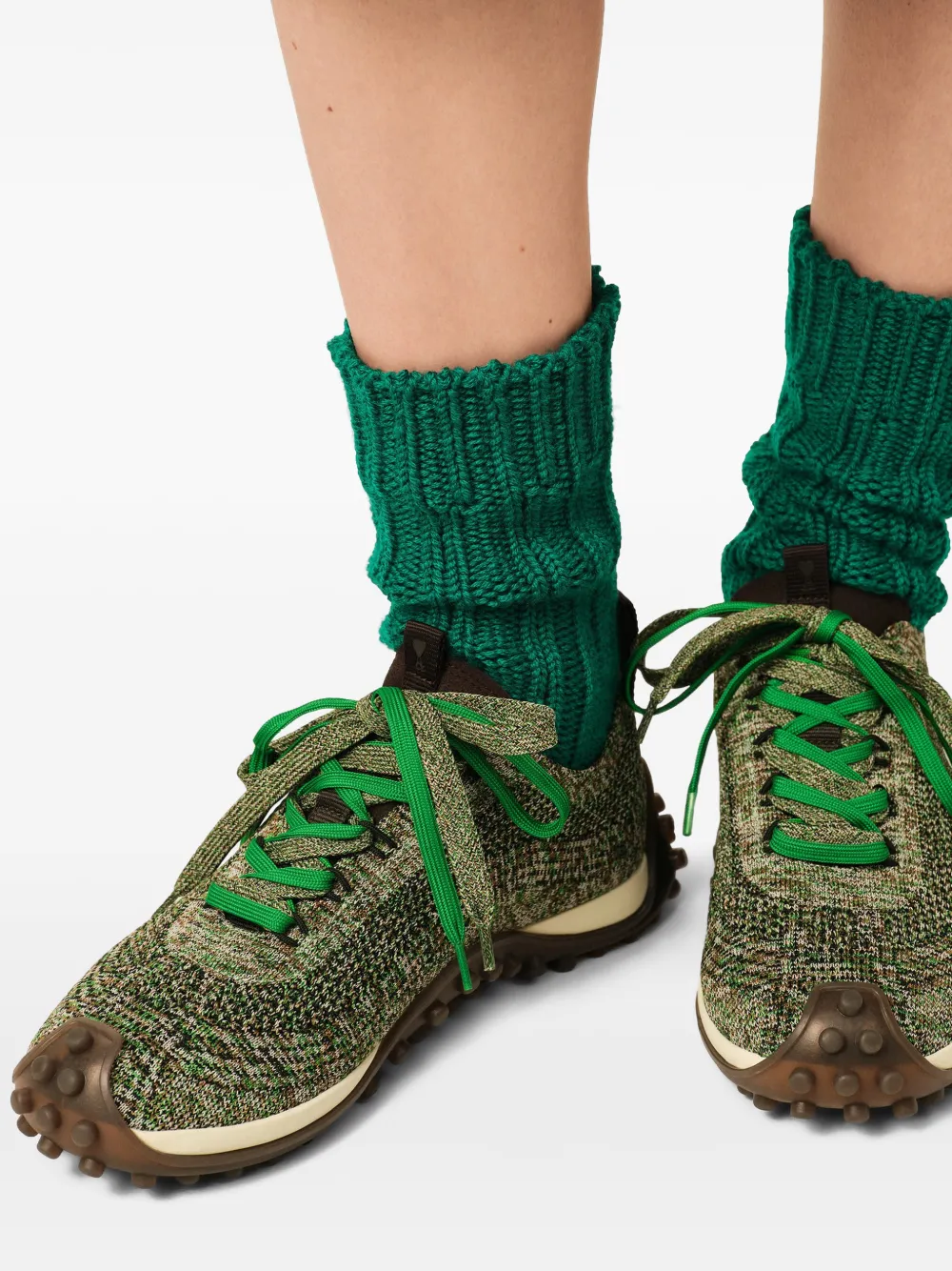 AMI Paris Gebreide Mirage sneakers Groen