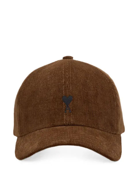 AMI Paris gorra de pana con Ami de Coeur