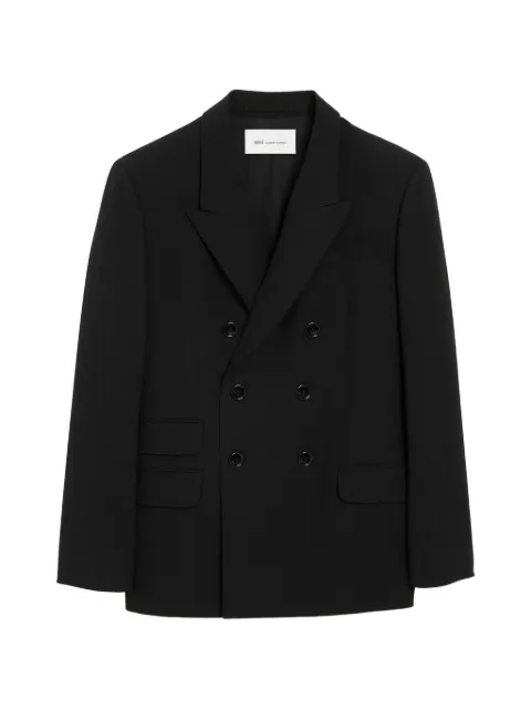 AMI Paris double-breasted straight-fit wool blazer