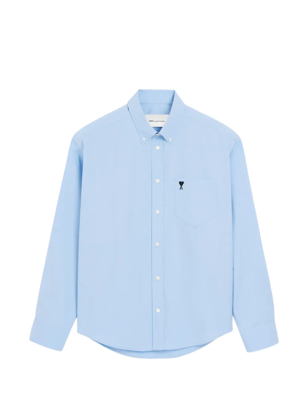 AMI Paris Boxy cotton shirt with Ami de Coeur