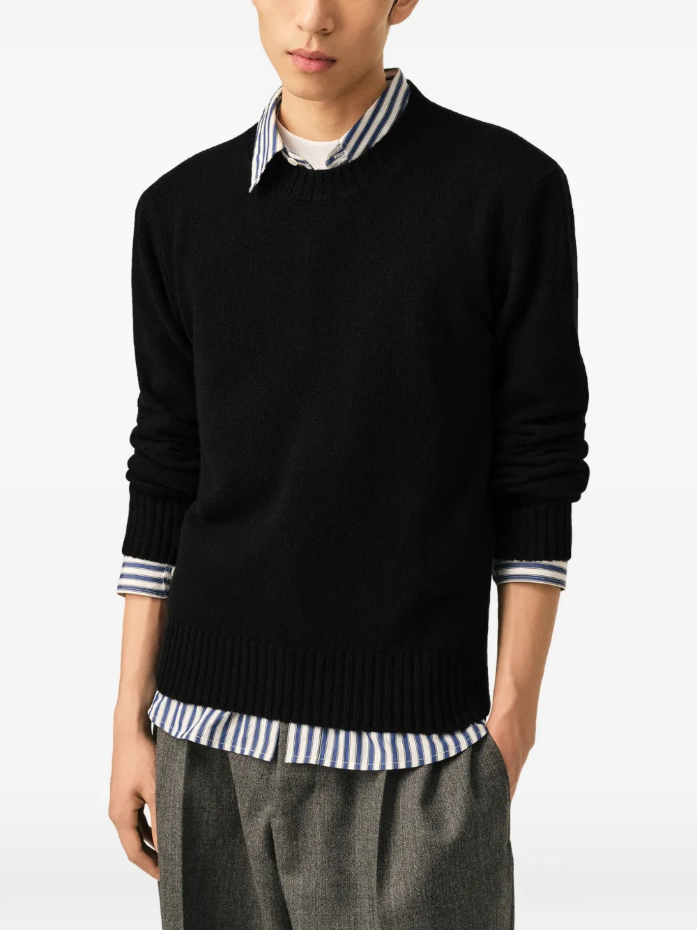 AMI Paris Ami de Coeur sweater Zwart
