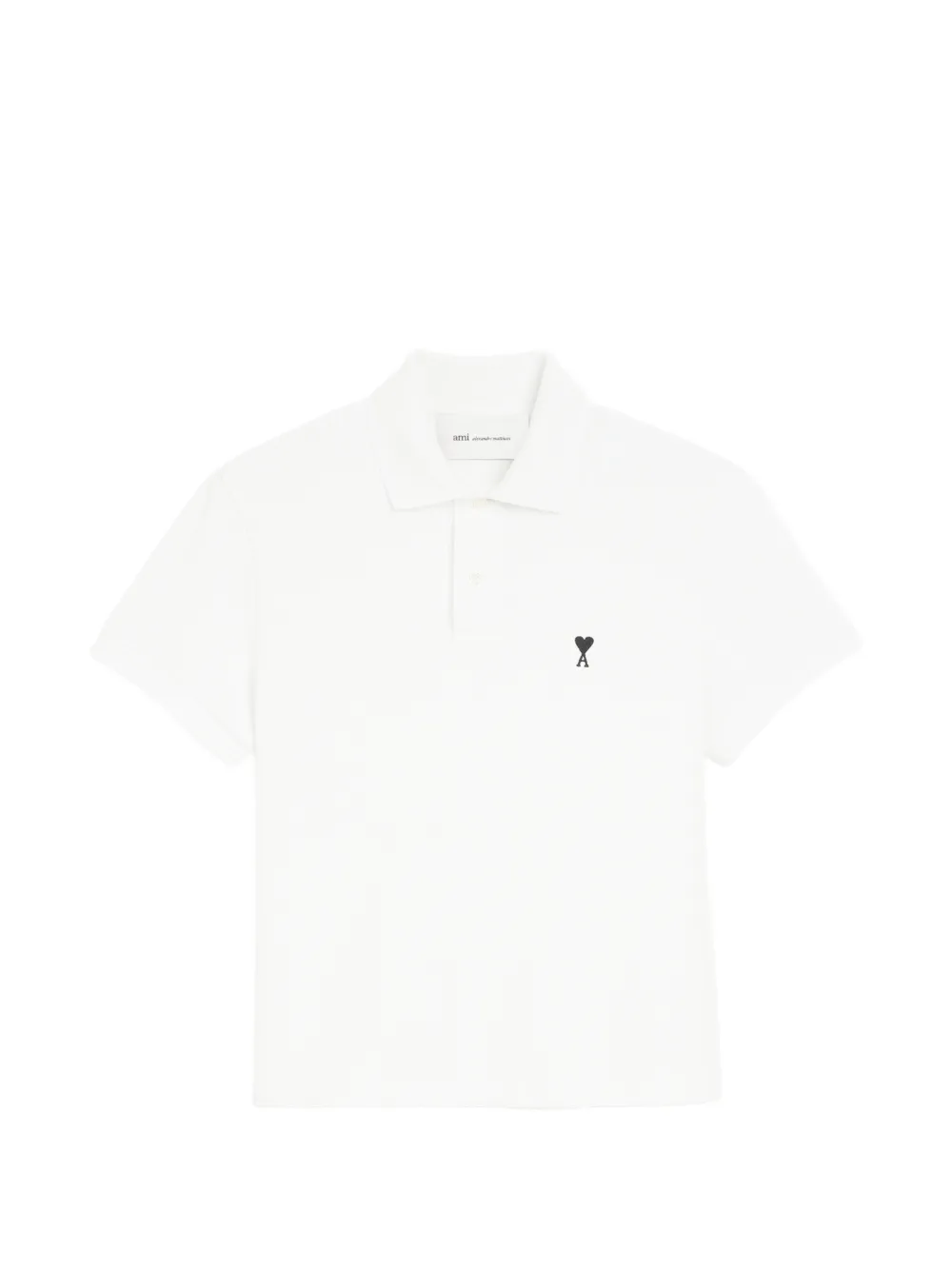 AMI Paris cotton polo with Ami de Coeur