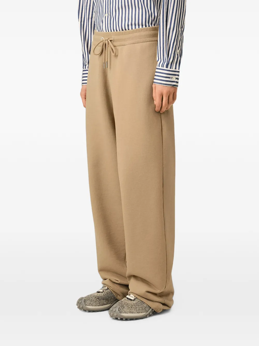 AMI Paris Katoenen trainingsbroek met Ami de Coeur Beige