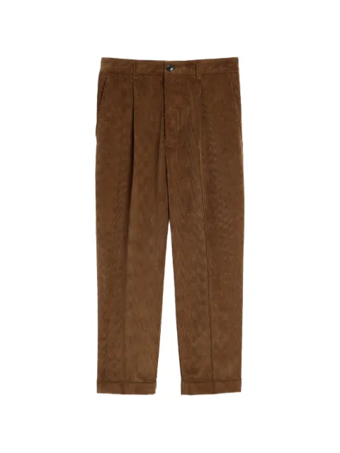 AMI Paris carrot-fit corduroy cotton trousers