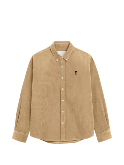 AMI Paris Corduroy shirt with Ami de Coeur