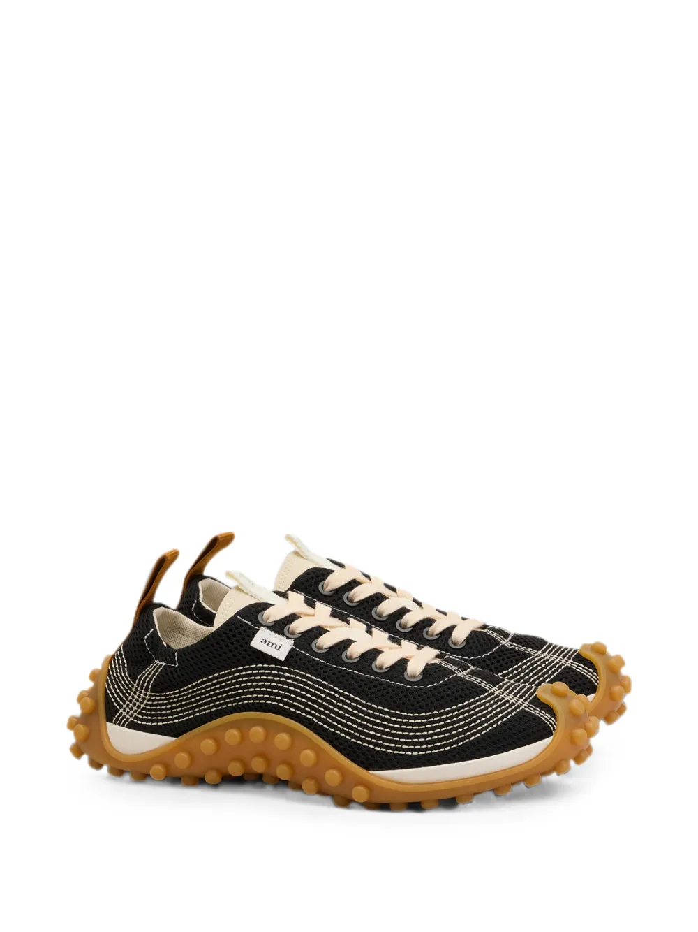 AMI Paris mesh Mirage sneakers Zwart
