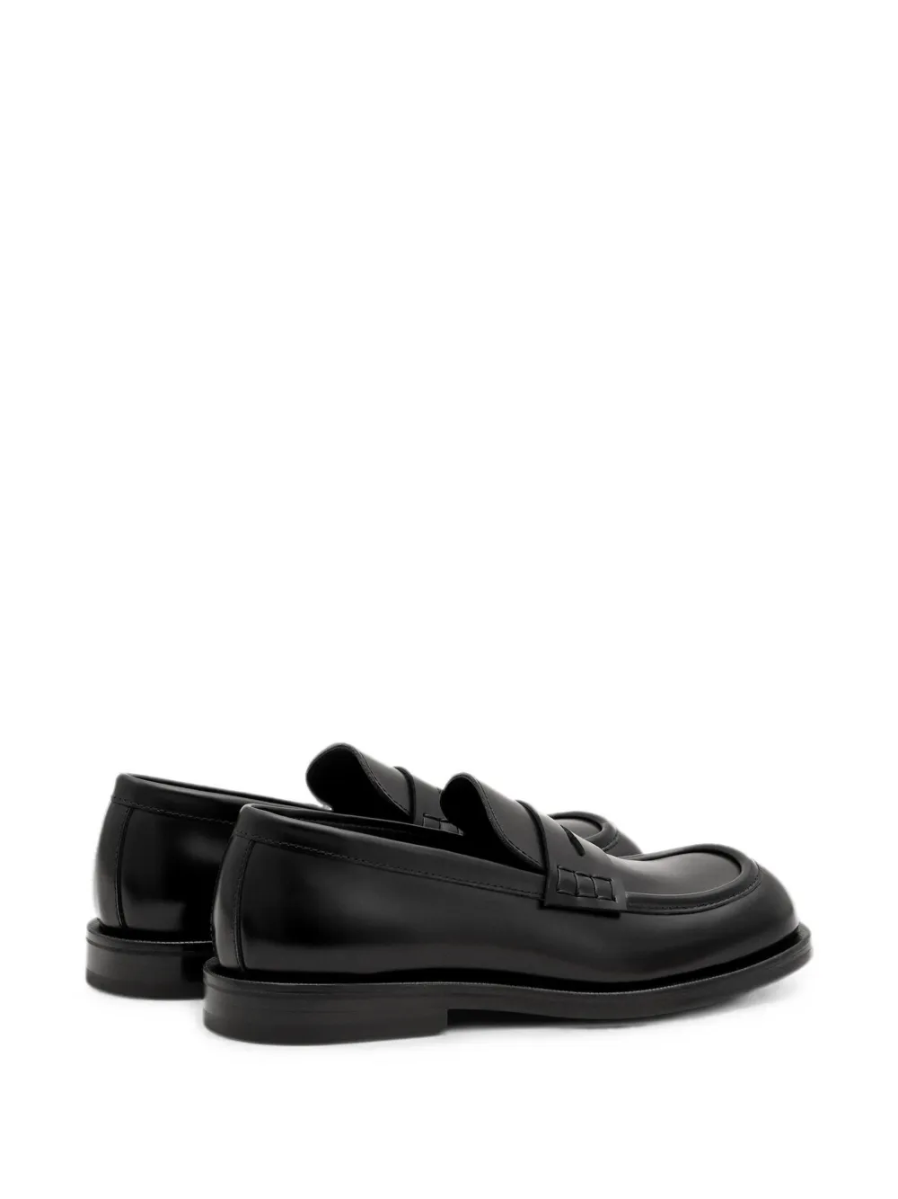 AMI Paris Loafers van koelenleer Zwart