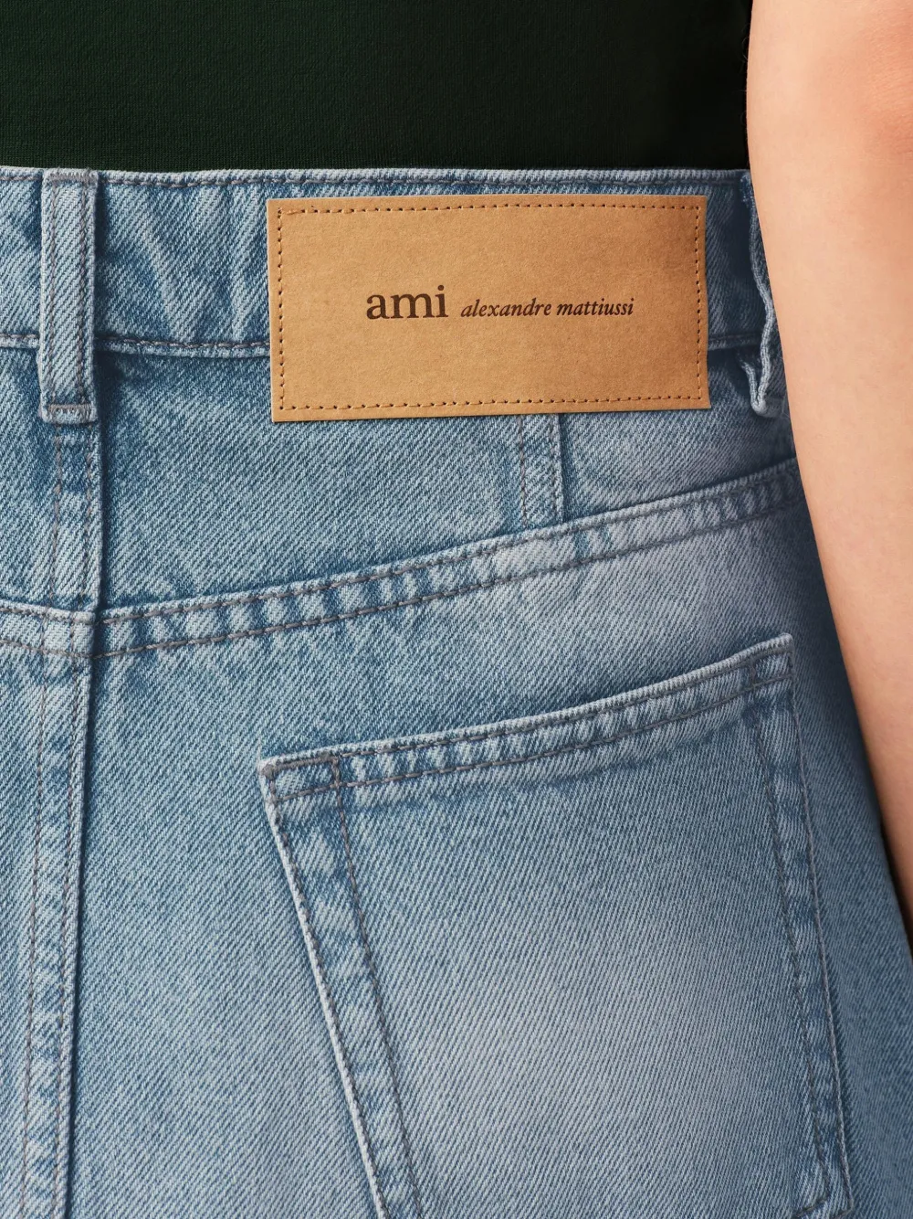 AMI Paris Katoenen mini-rok Blauw