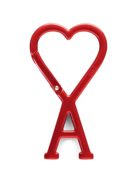 AMI Paris aluminium hook keyring with Ami de Coeur