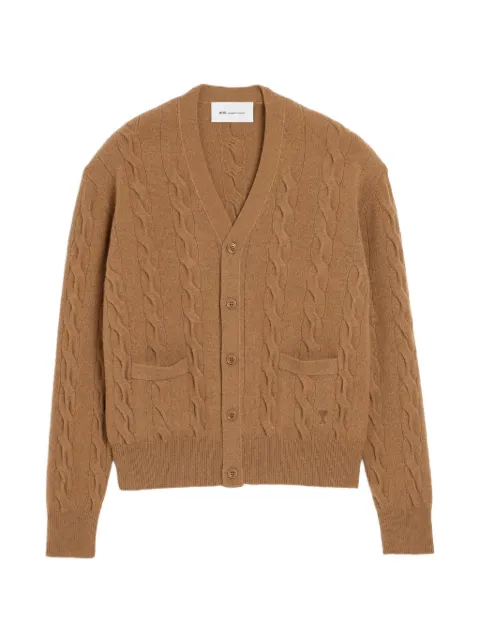 AMI Paris cable wool cardigan