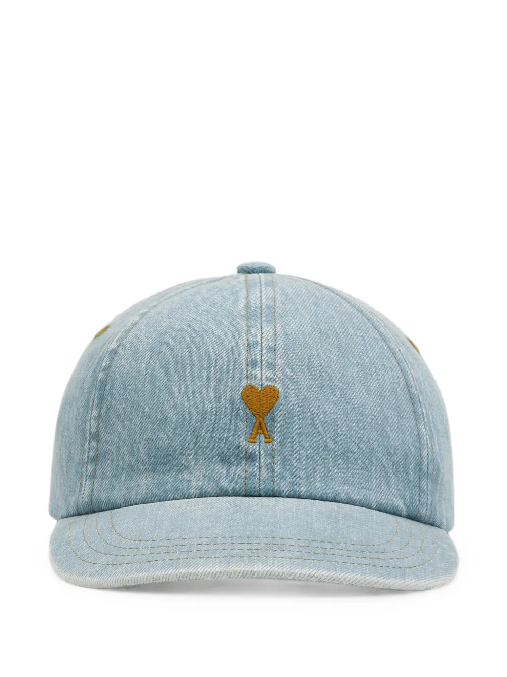 AMI Paris Cappello da baseball denim Ami de Coeur - Blu