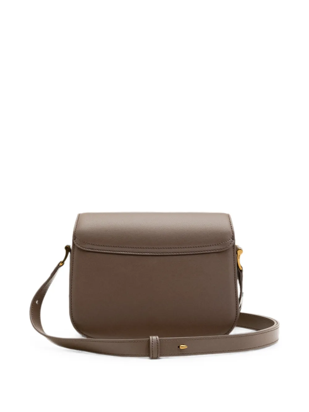 AMI Paris Leren Paris tas Bruin