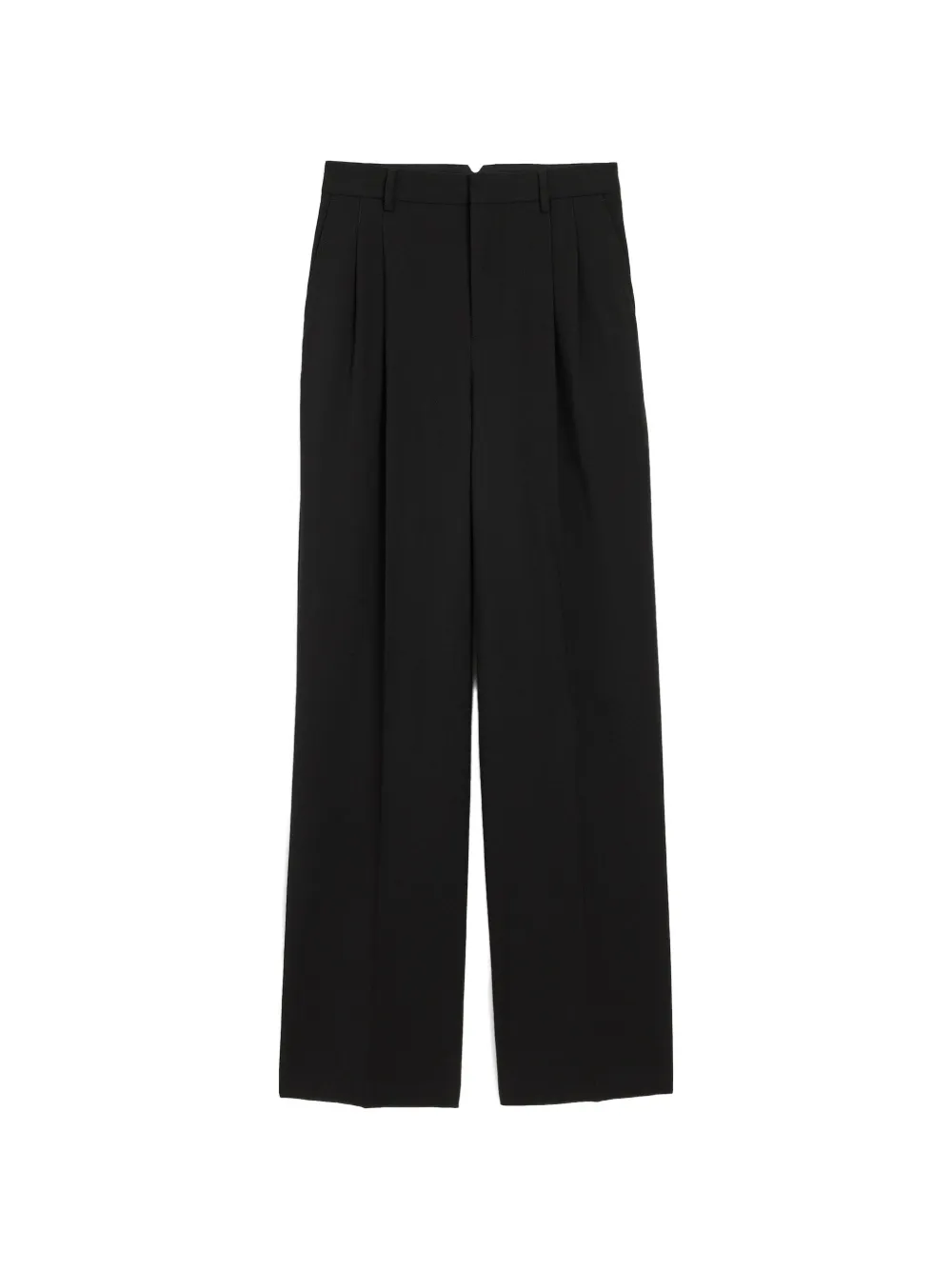 AMI Paris High-waisted wide-leg wool trousers