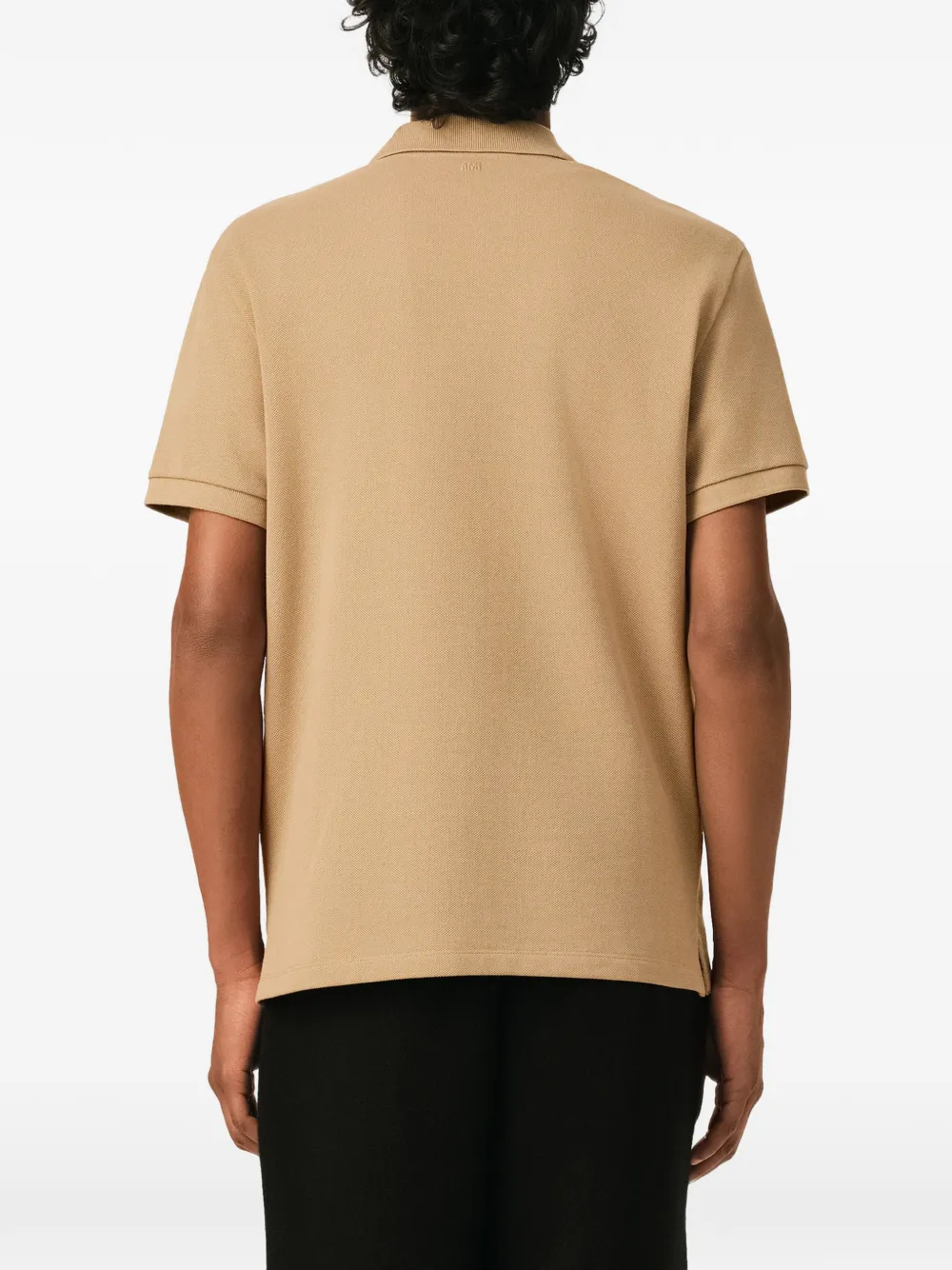 AMI Paris Katoenen poloshirt met Ami de Coeur Beige