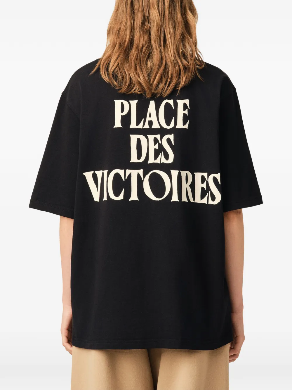AMI Paris Place Des Victoires T-shirt Zwart