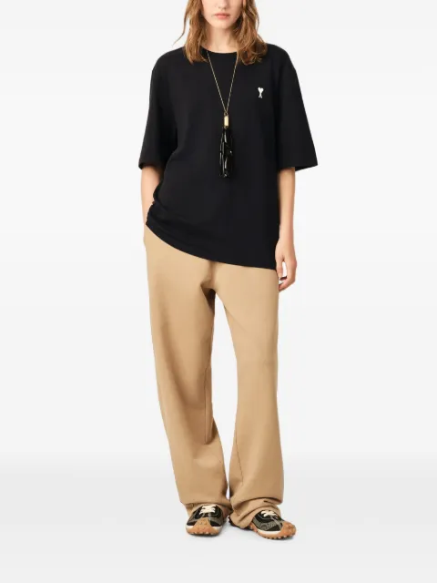 AMI Paris Printed cotton "Place des Victoires" t-shirt