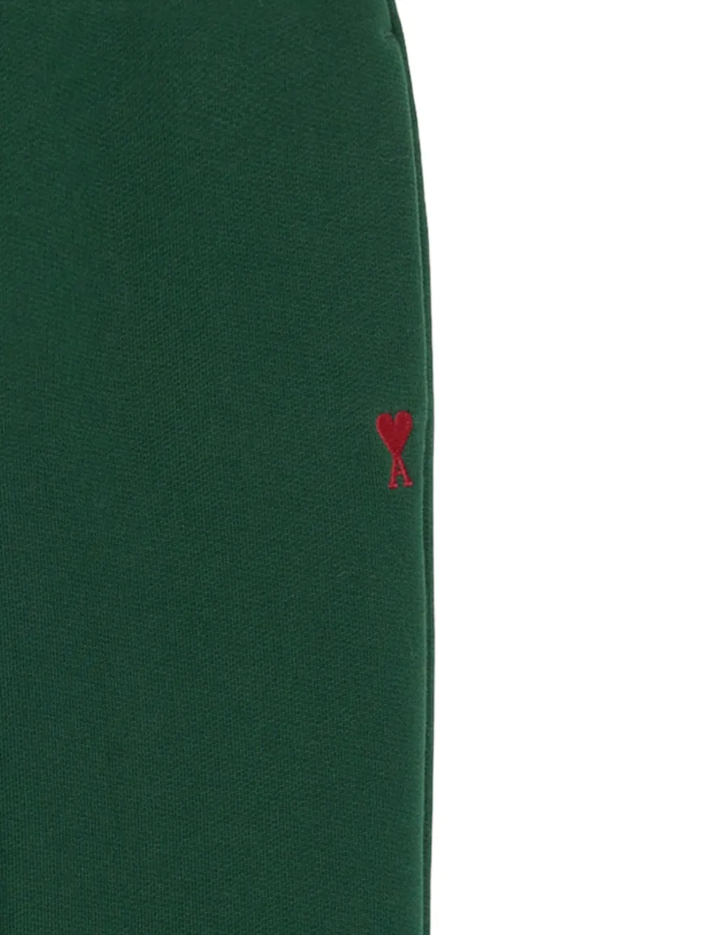 AMI Paris Katoenen trainingsbroek met Ami de Coeur Groen