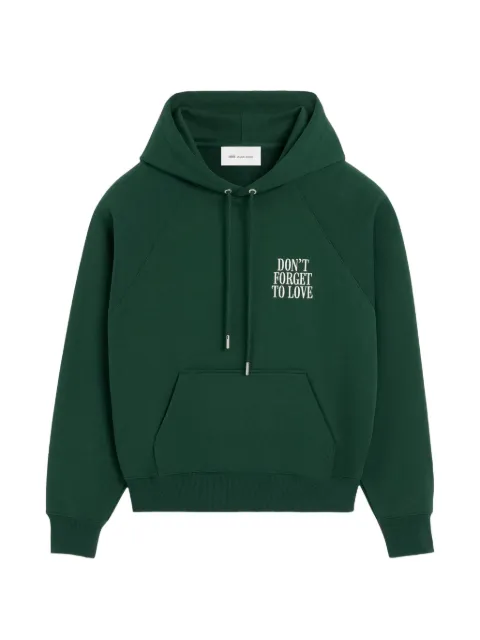 AMI Paris cotton Don't forget to love hoodie