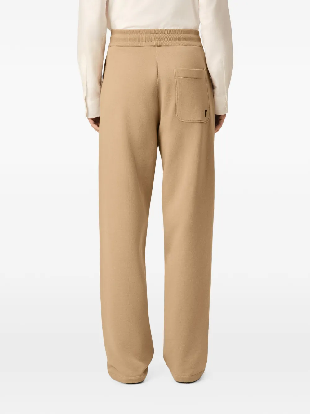 AMI Paris Katoenen trainingsbroek met Ami de Coeur Beige