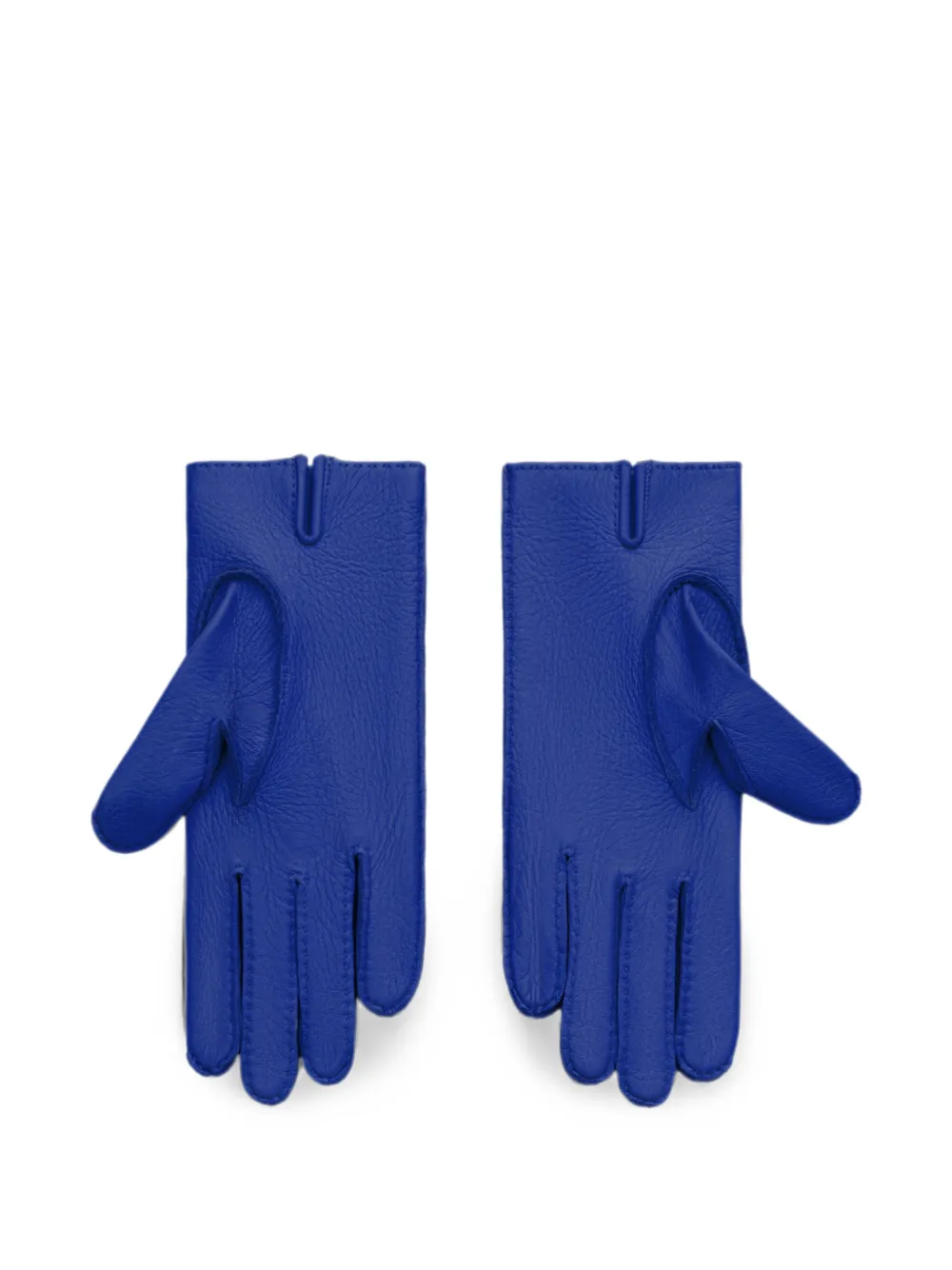 AMI Paris Handschoenen van gekorreld leer Blauw