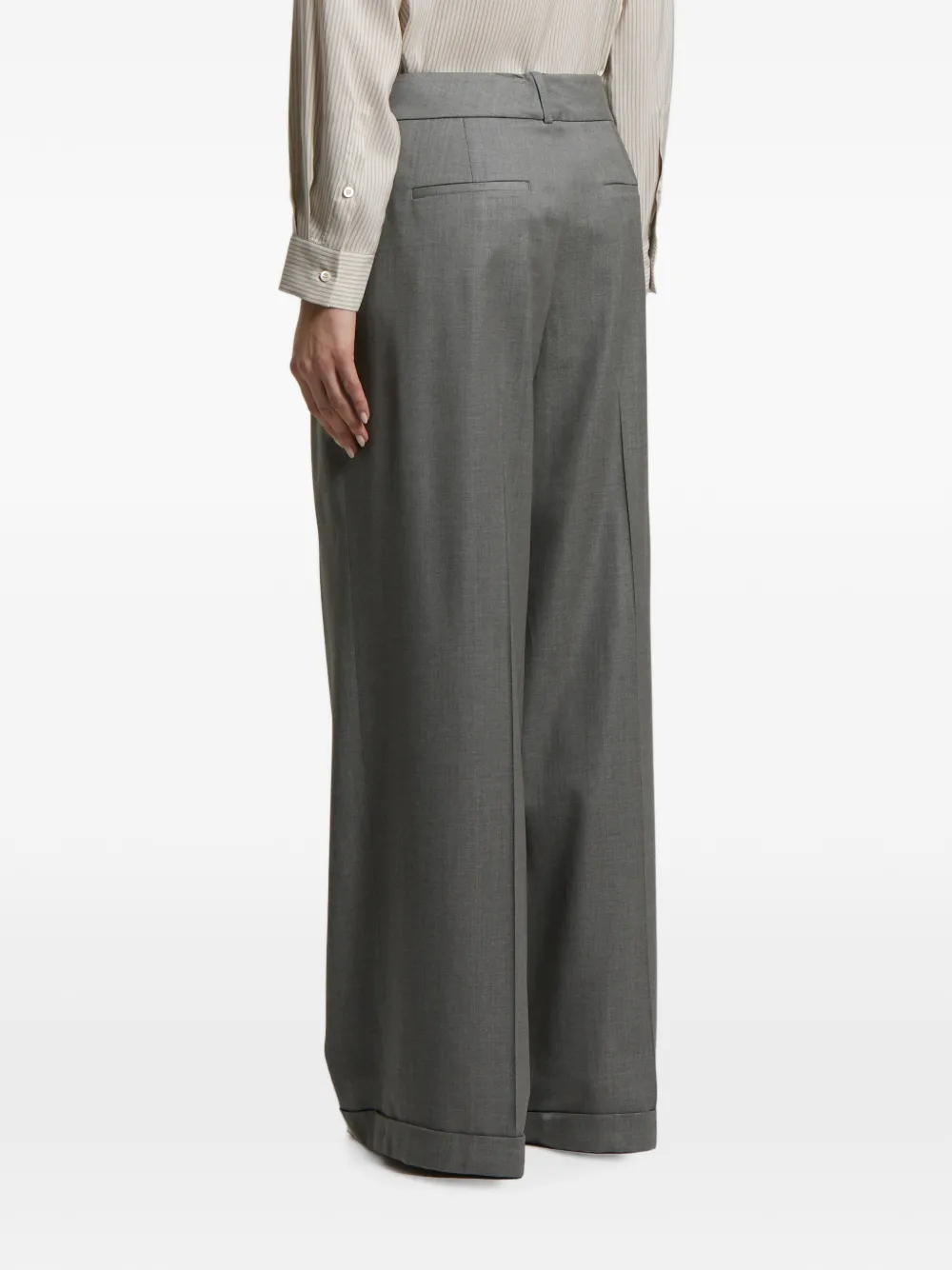 Peserico Twill plooibroek Grijs