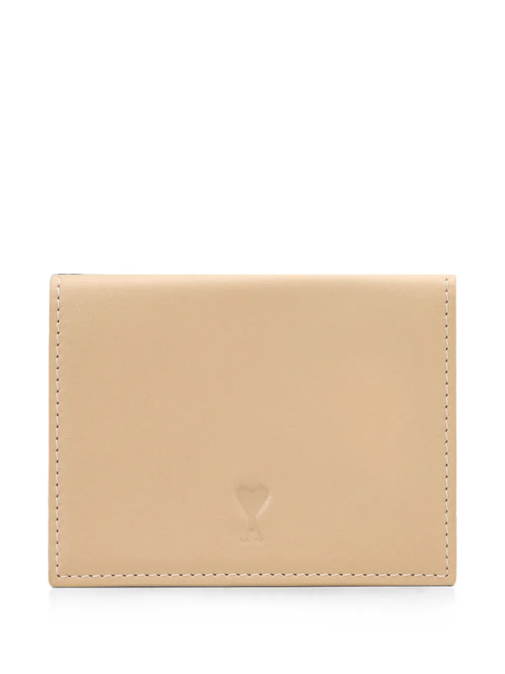 AMI Paris Portafoglio tri-fold Ami de Coeur in pelle - Toni neutri