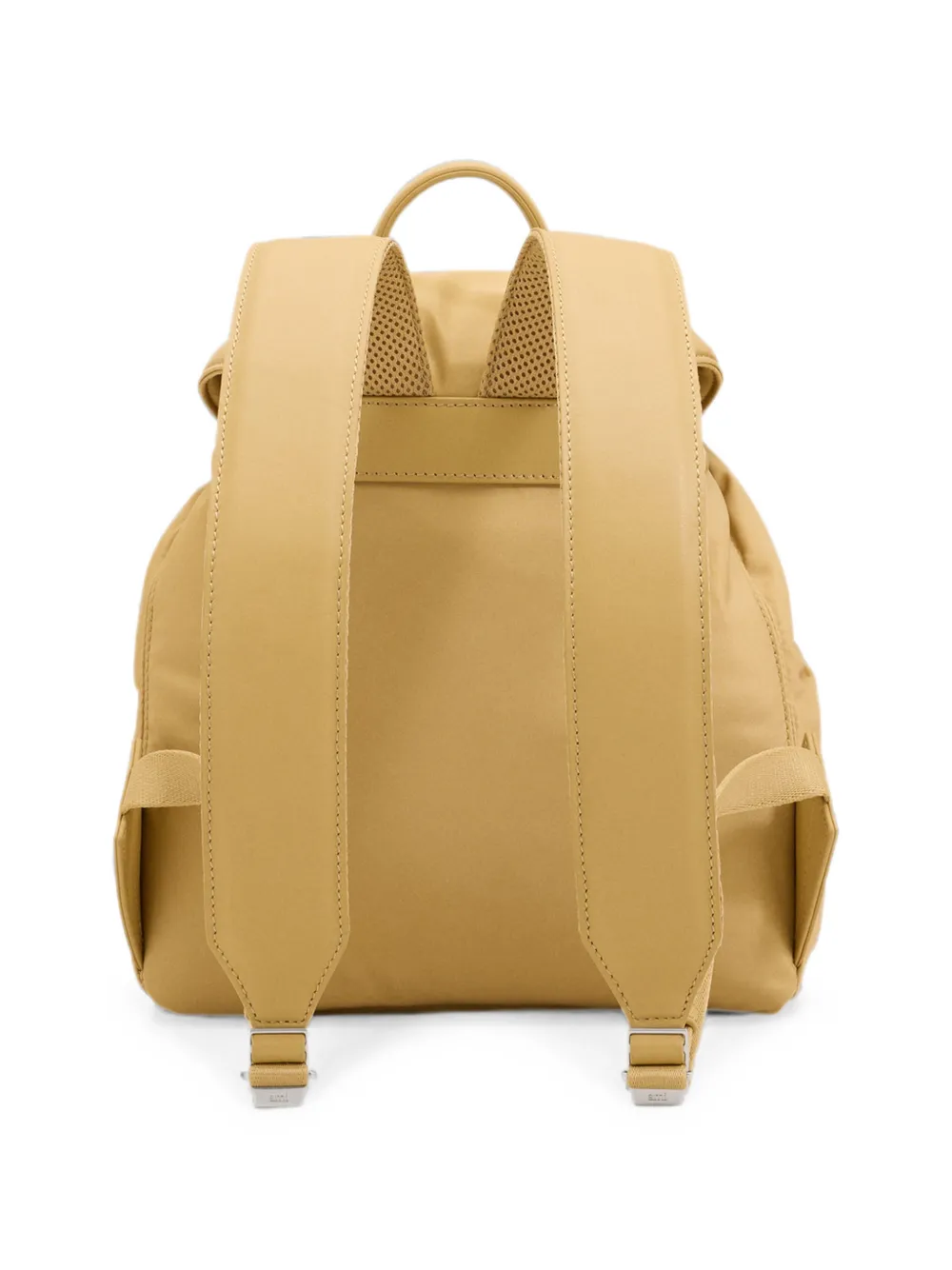 AMI Paris Kleine Marcel nylon rugzak met klep Beige