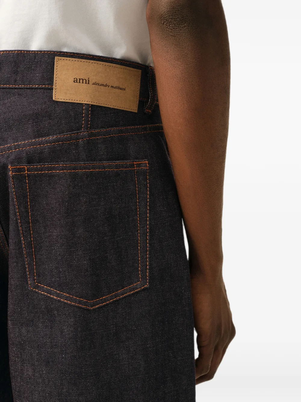 AMI Paris Baggy katoenen jeans Blauw